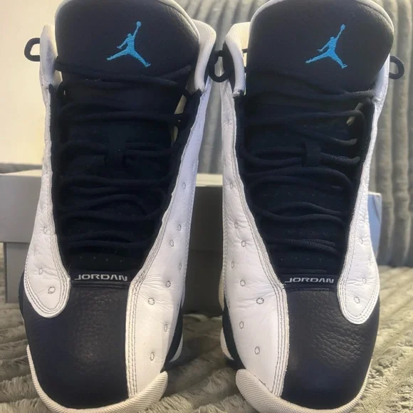 Air Jordan 13 Retro White/Obsidian Dark Powder Blue Size 10.5 - Picture 8 of 8